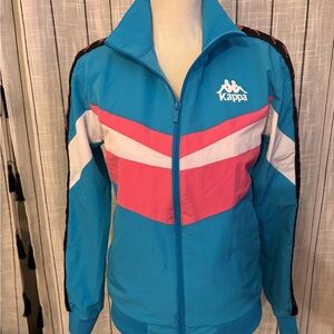 Kappa Women's Blue and Pink Bomber Jacket